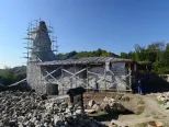 Na archívnej snímke 2. októbra 2014 je letný archeologický výskum na Dolnom hrade Pustého hradu nad Zvolenom. 