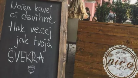 V tejto kaviarni majú originálny zmysel pre humor.