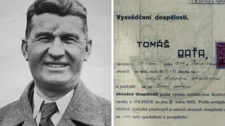 Tomáš Baťa a jeho vysvedčenie