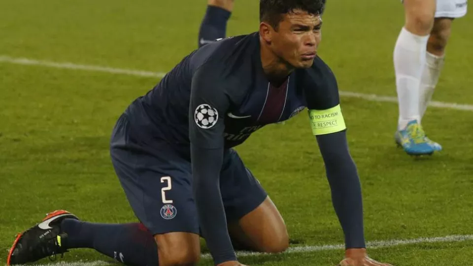 Na snímke kapitán PSG Thiago Silva, ailustračná snímka.